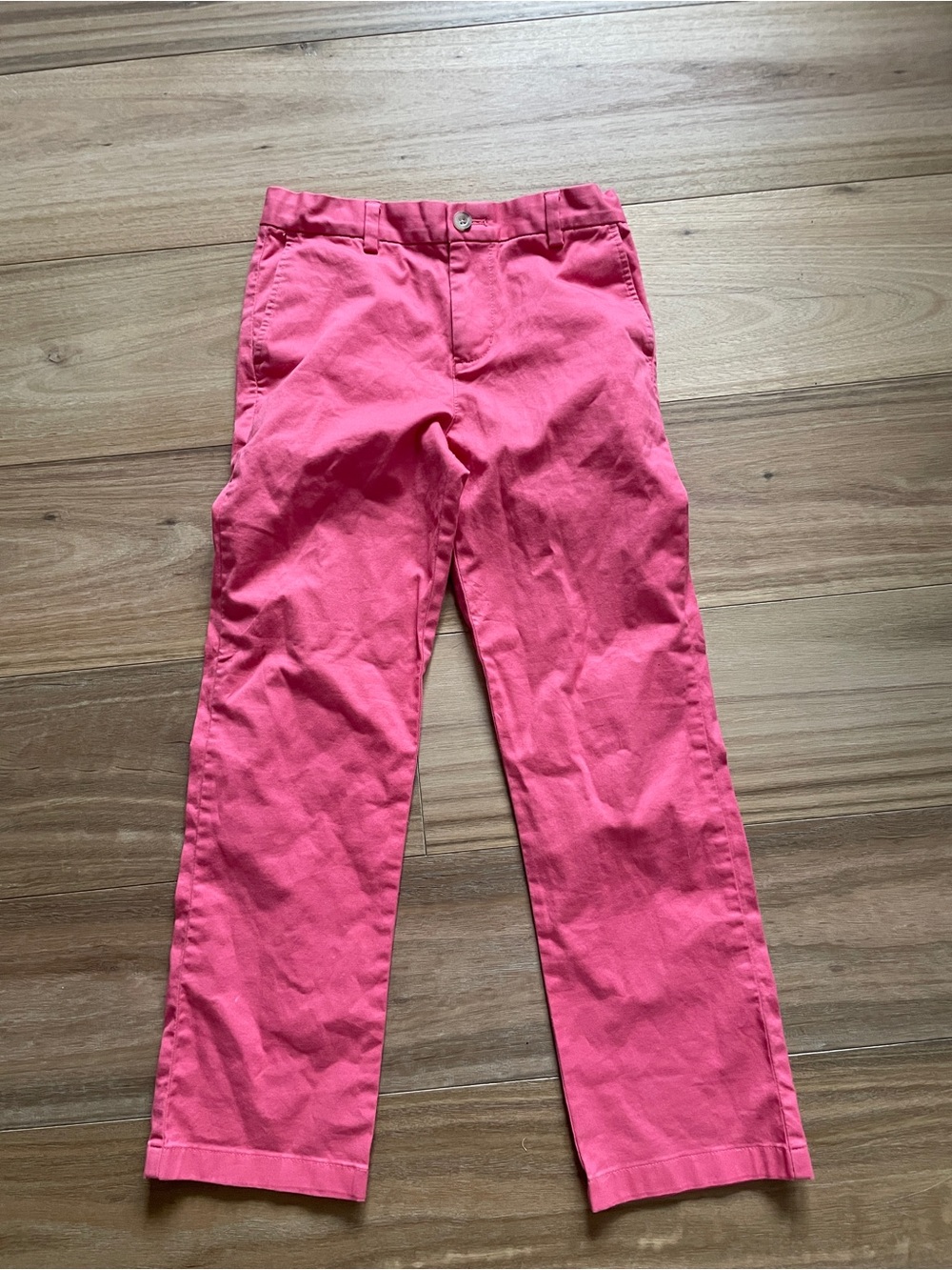 Vineyard Vines Girls Bright Pink Straight-Leg Pants